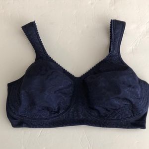 Playtex 18 Hr Bra SZ 38E (DD) Wire  Free Unpadded Blue